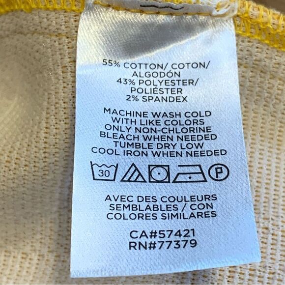 Ann Taylor checked ruffle Henley shell top Size Large - Picture 7 of 9